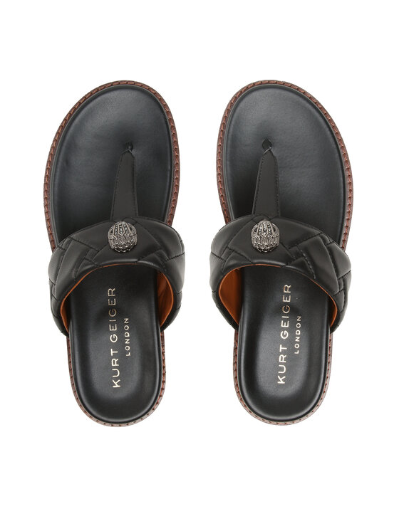 Kurt Geiger Kurt Geiger Flip-flops Kensington T-Bar Chunky 9819900109 Fekete