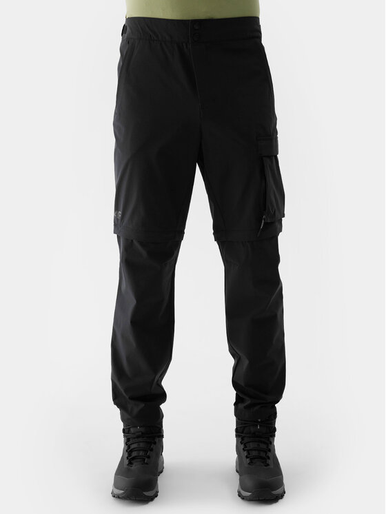 4F Outdoorové nohavice 4FWSS24TFTRM485 Čierna Regular Fit