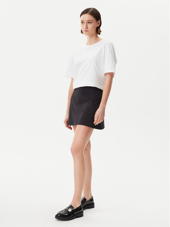 Calvin Klein Jeans Calvin Klein Jeans Fustă trapez Logo Milano J20J225333 Negru Regular Fit