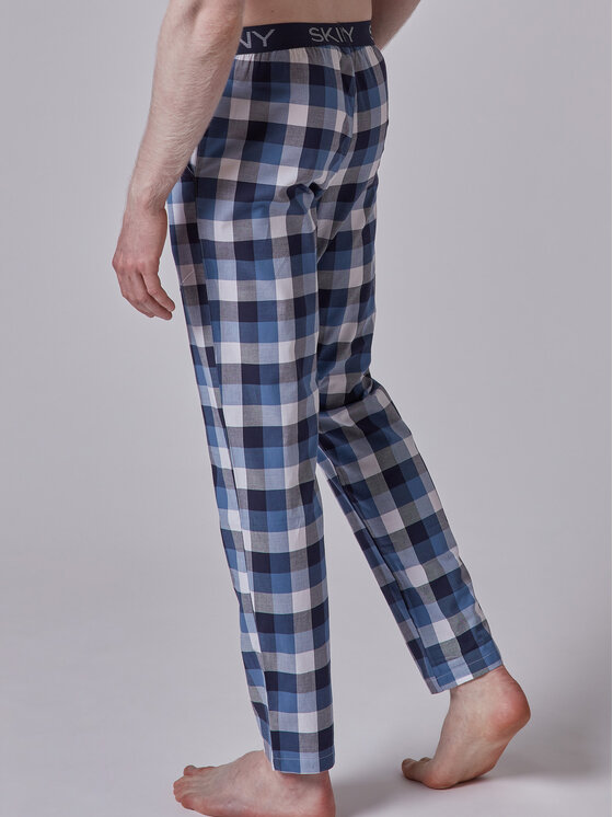 Skiny Skiny Kalhoty z materiálu 080511 Bílá Regular Fit