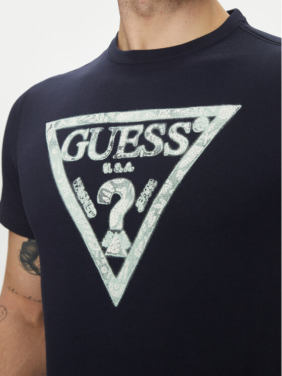 Guess Guess T-shirt M5GI06I3Z14 Blu scuro Classic Fit