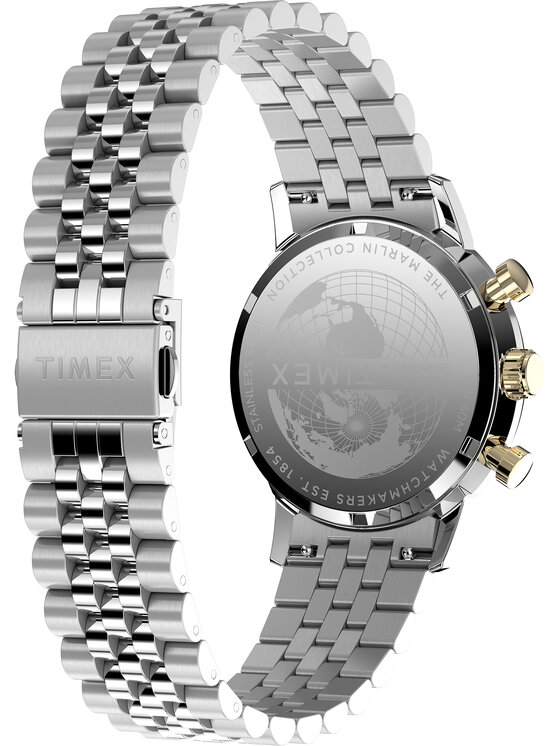 Timex Timex Zegarek TW2W60100 Srebrny
