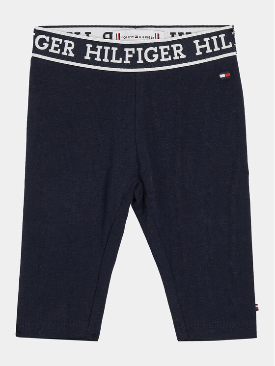 Tommy Hilfiger Legingi KN0KN01707 Tumši zils Slim Fit