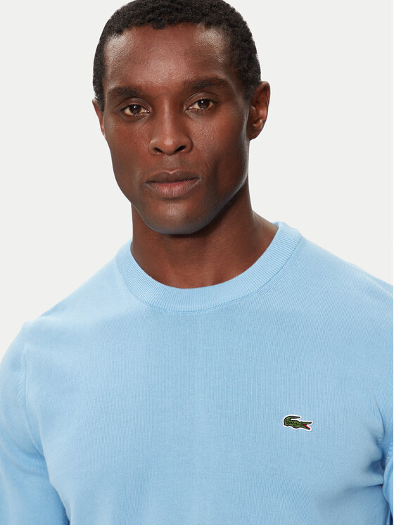 Lacoste Lacoste Sweter AH1985 Błękitny Regular Fit