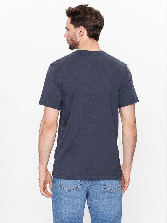 Mustang Mustang T-Shirt Alex 1013221 Granatowy Regular Fit