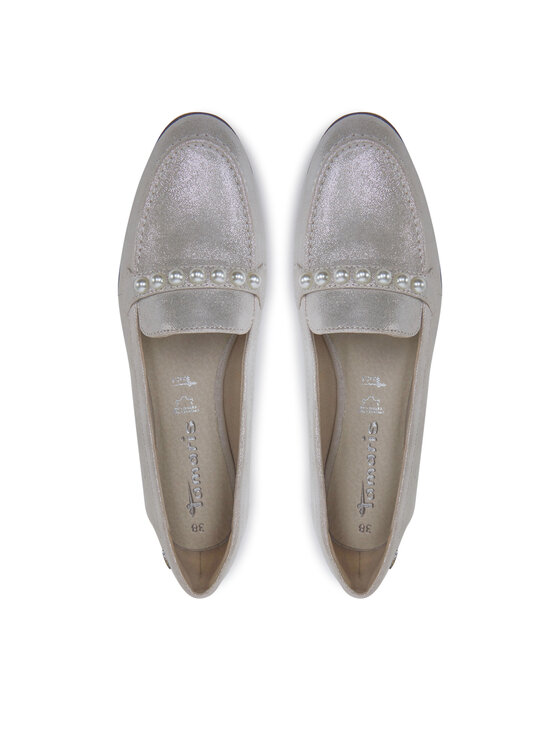 Tamaris Tamaris Loafersy 1-24220-44 Stříbrná