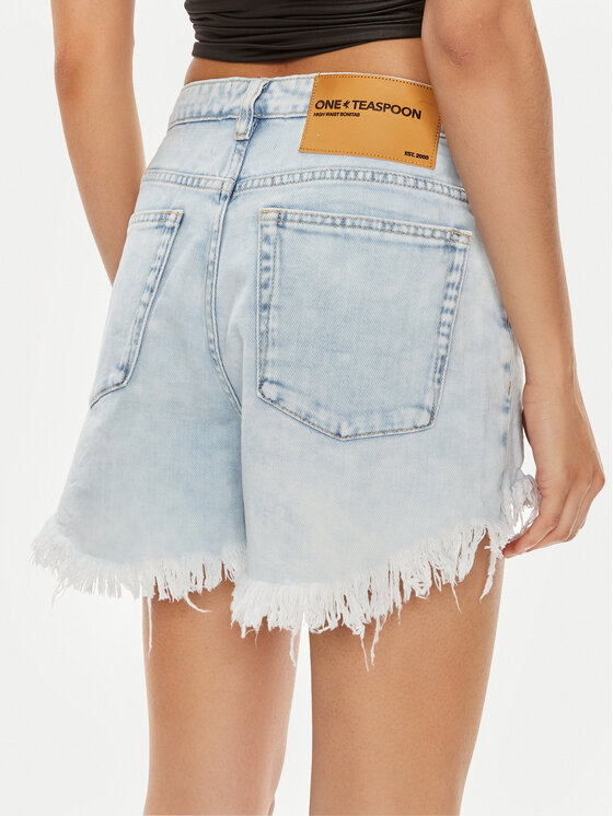 One Teaspoon One Teaspoon Szorty jeansowe Bonitas 26255 Niebieski Regular Fit