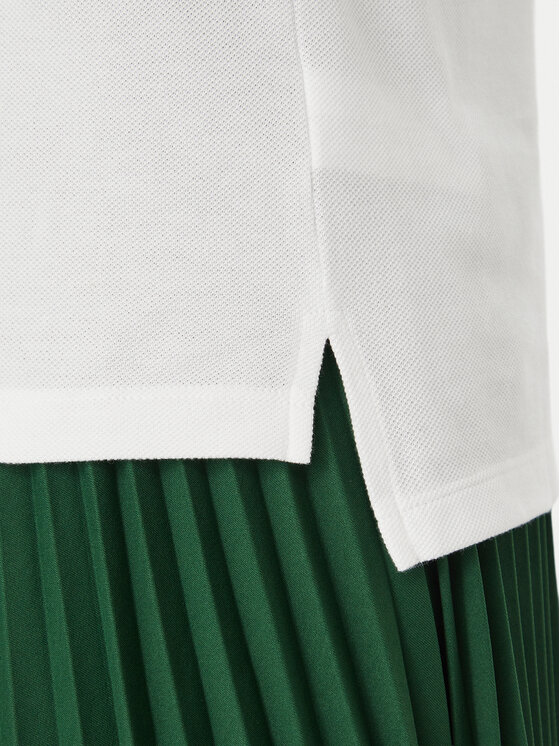 Lacoste Lacoste Тениска с яка и копчета PF7839 Бял Classic Fit