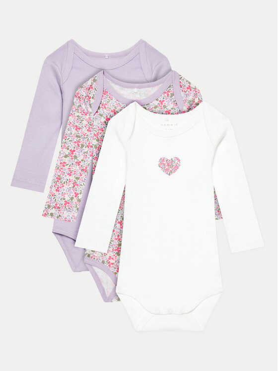 NAME IT Set di 3 body da neonato 13232735 Multicolore, taglia : 62
