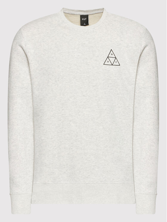 HUF HUF Felpa Essentials TT Crew PF00101 Grigio Regular Fit