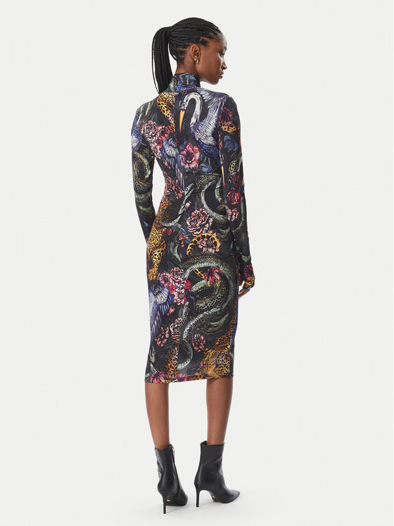 Just Cavalli Just Cavalli Rochie cocktail 81PAO942 JS566 Colorat Slim Fit
