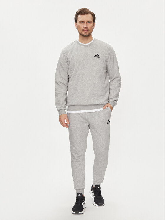adidas adidas Spodnie dresowe Essentials Fleece HL2230 Szary Regular Fit