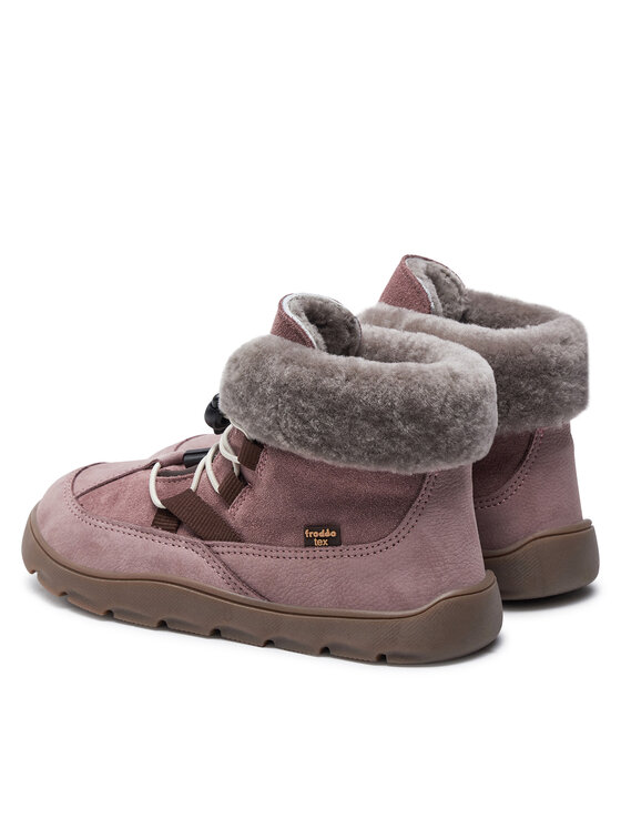 Froddo Froddo Gležnjače Zeru Tex Cosy Barefoot G3110258-4 S Ružičasta