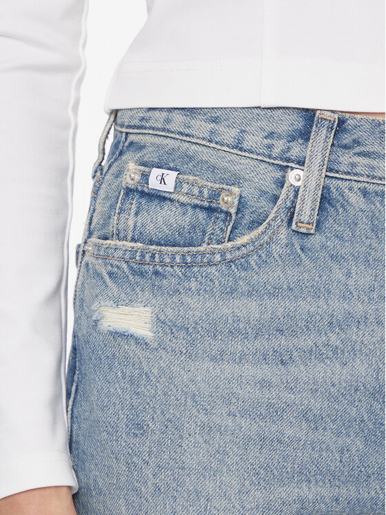 Calvin Klein Jeans Calvin Klein Jeans Džinsai Mom Jean J20J222148 Tamsiai mėlyna Mom Fit