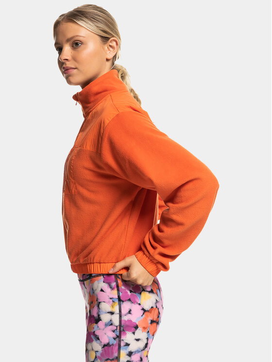 Roxy Roxy Fleecejacke Wow Zip Up Jkt Plfl ERJPF03141 Orange Regular Fit