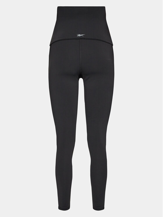 Reebok Reebok Grūtniecības legingi Lux Maternity HT6997 Melns Slim Fit