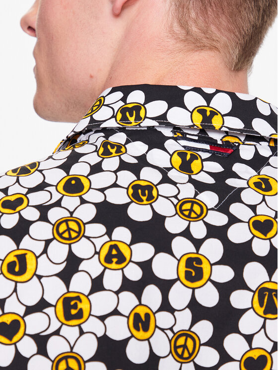 Tommy Jeans Tommy Jeans Srajca Daisy DM0DM16492 Pisana Relaxed Fit