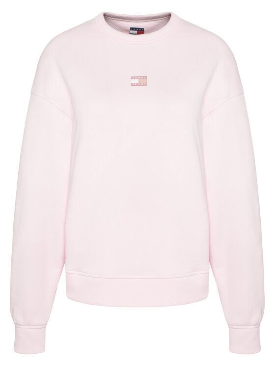 Tommy Jeans Tommy Jeans Суитшърт Badge DW0DW17325 Розов Boxy Fit
