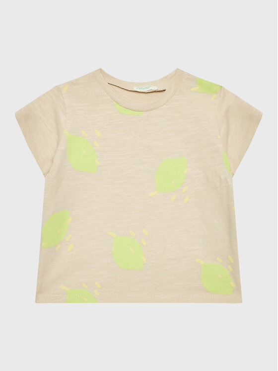United Colors Of Benetton United Colors Of Benetton T-särk 3F93A102L Beež Relaxed Fit