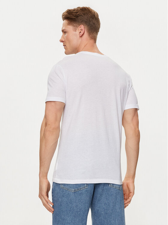 United Colors Of Benetton United Colors Of Benetton T-särk 3P7XU108X Valge Regular Fit