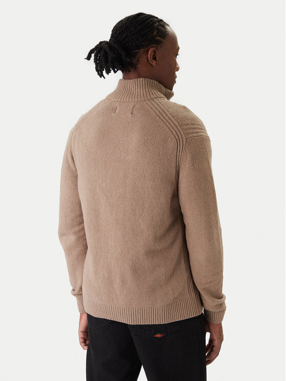 Jack & Jones Jack & Jones Svetr Point 12287316 Béžová Relaxed Fit