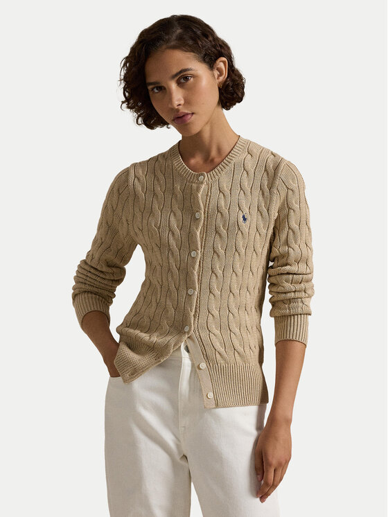 Polo Ralph Lauren Kardigán 211891643021 Béžová Slim Fit