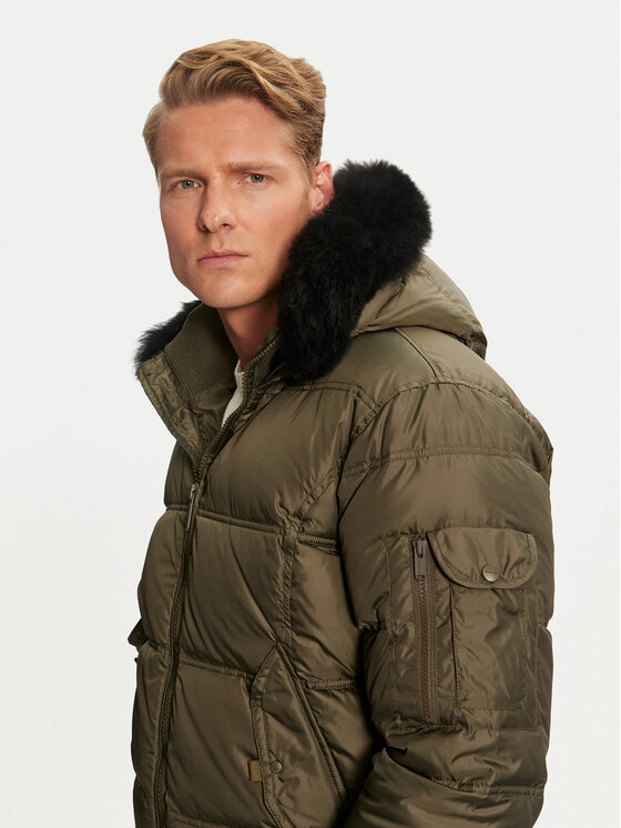 Bomboogie Bomboogie Vatovaná bunda JM603VTNIW3 Zelená Regular Fit