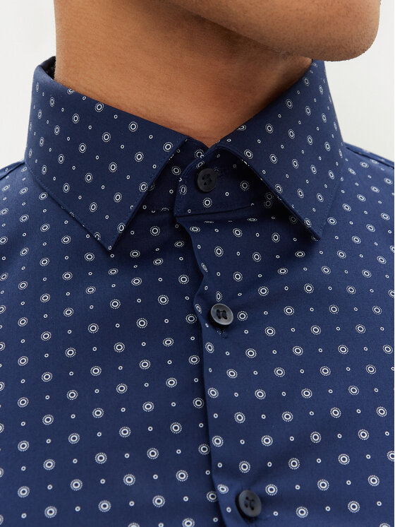 Calvin Klein Calvin Klein Camicia K10K114313 Blu scuro Slim Fit