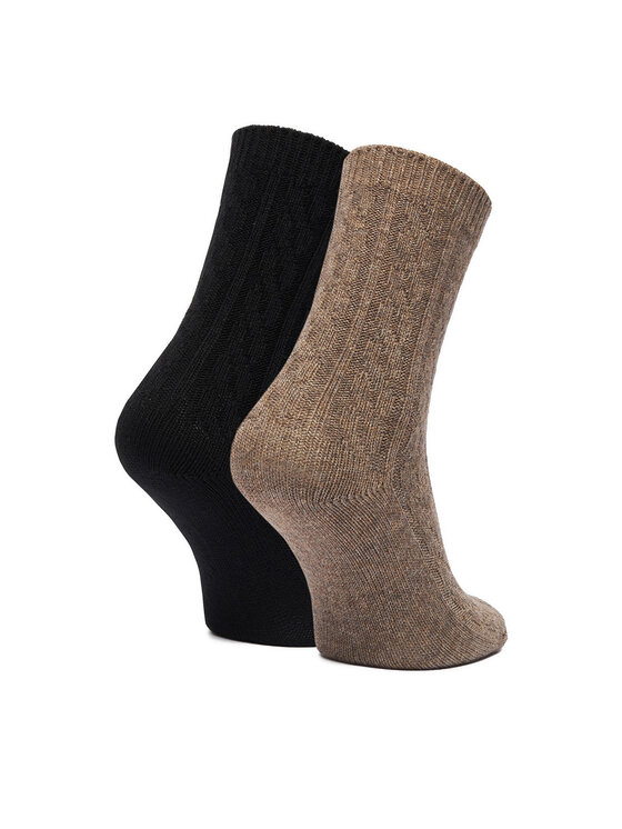 Nine West Nine West Garās zeķes CEO_LA_NW_17637_W_AW25 (2-PACK) Melns