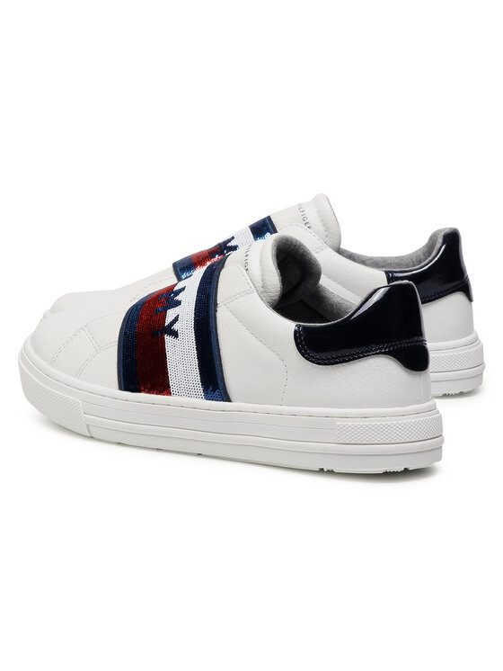 Tommy Hilfiger Tommy Hilfiger Sneakersy Low Cut Sneaker T3A4-30797-1017 S Biały