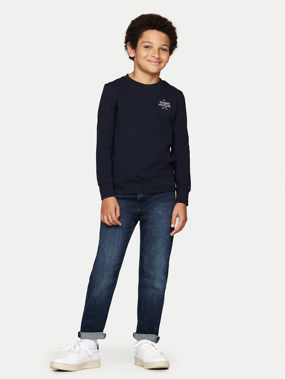 Tommy Hilfiger Bluse KB0KB09276 Dunkelblau Regular Fit | Modivo.de 