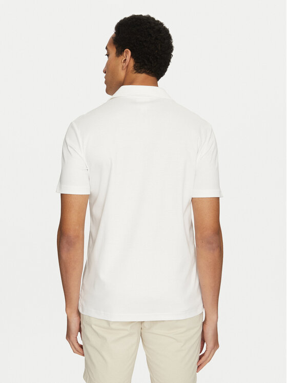 Calvin Klein Calvin Klein Polo K10K114133 Biały Regular Fit