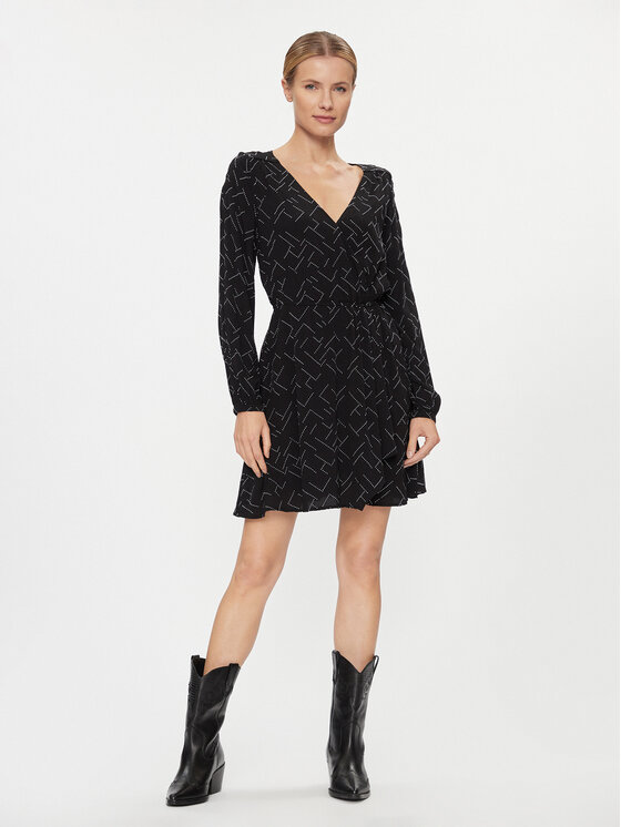 Pepe Jeans Pepe Jeans Rochie de zi Amber PL953442 Negru Regular Fit