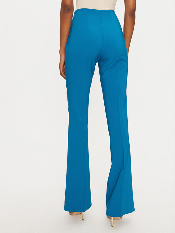 Rinascimento Rinascimento Kalhoty z materiálu 1000769232086 Modrá Regular Fit