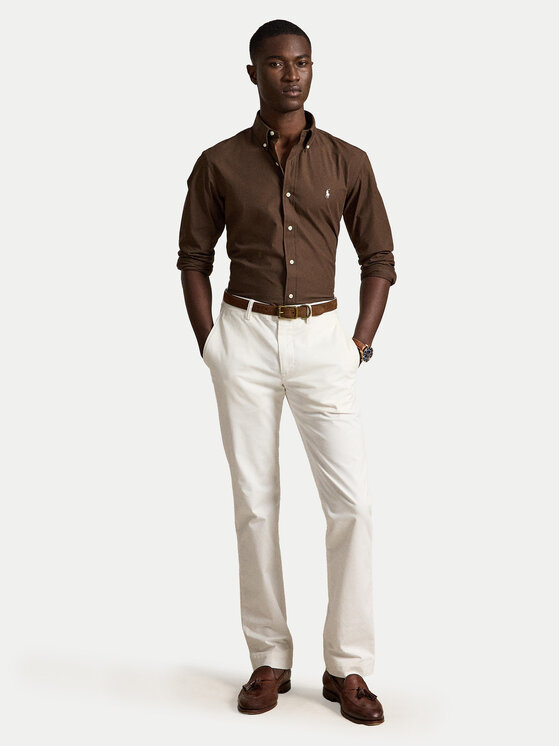 Polo Ralph Lauren Polo Ralph Lauren Koszula 710929349505 Brązowy jasny Custom Fit