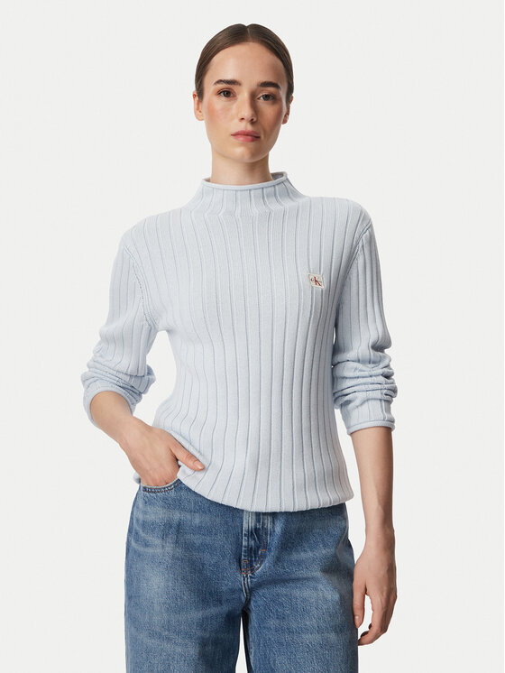 Calvin Klein Jeans Calvin Klein Jeans Sweater LV047H304G Világoskék Regular Fit