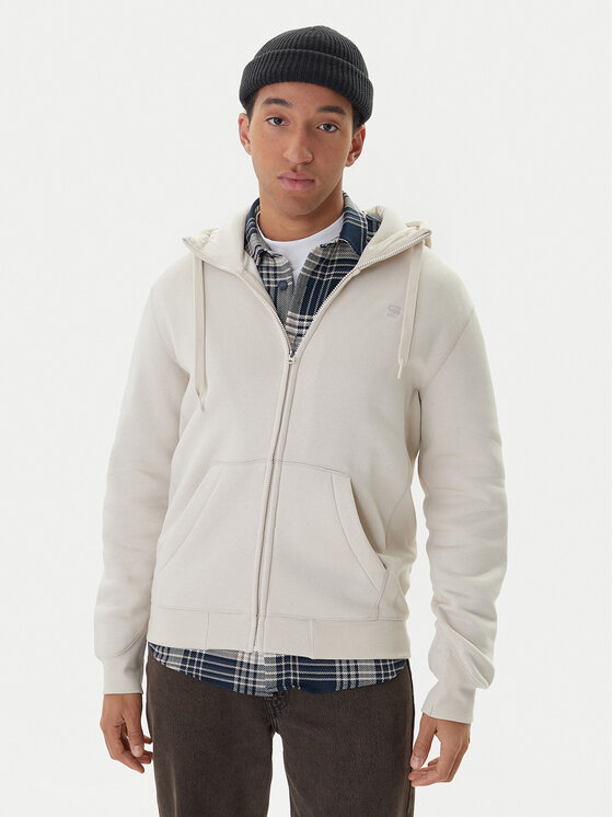 G-Star Raw G-Star Raw Mikina Premium Core D16122-C235 Écru Regular Fit