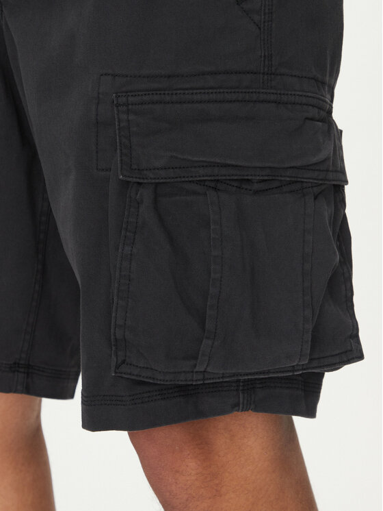 Gap Gap Medžiaginiai šortai 880822-02 Juoda Relaxed Fit