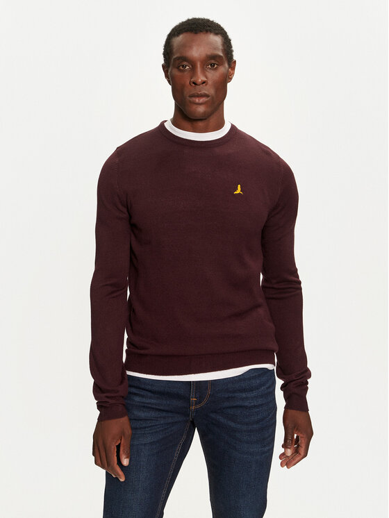 Brave Soul Brave Soul Pulover MK-230EINSTEIN4 Bordo rdeča Regular Fit