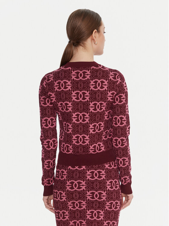 PINKO PINKO Kampsun Gypsies 106041 A2YD Bordoopunane Regular Fit