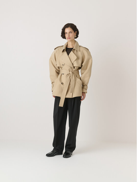 La Mania La Mania Trench PORTER Beige Classic Fit