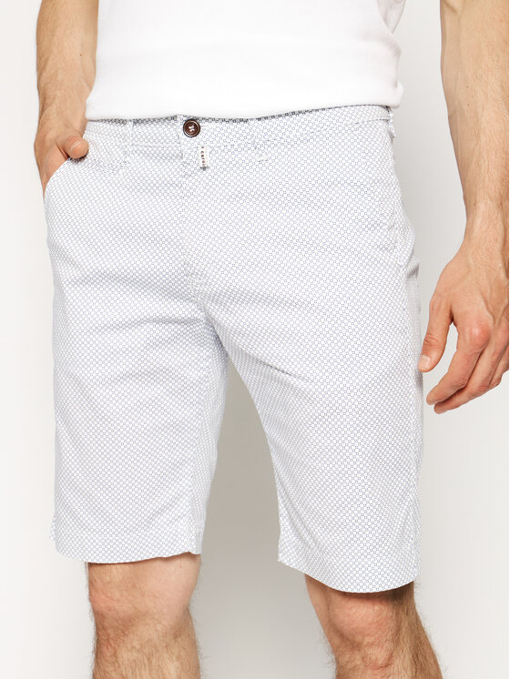 Pierre Cardin Szorty materiałowe 3465/2070 Biały Tailored Fit