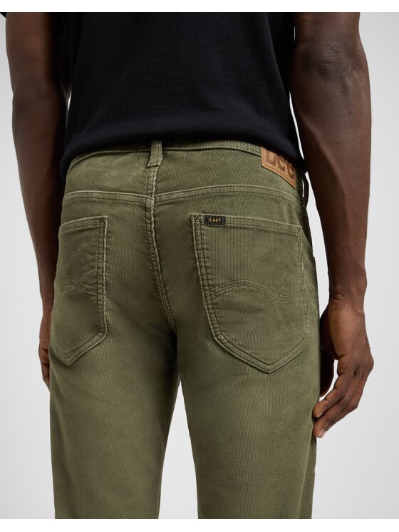 Lee Lee Pantaloni di tessuto DAREN ZIP FLY Verde Straight Fit