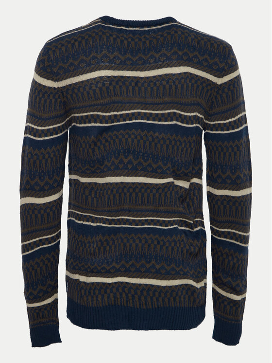 Blend Blend Sweter 20717485 Granatowy Regular Fit