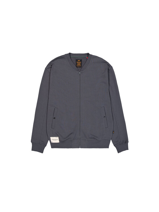 Alpha Industries Alpha Industries Kurtka bomber Studio Edition Fleece Bomber Jacket Szary Loose Fit