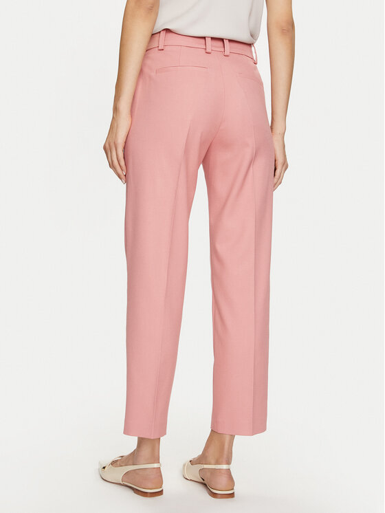Tommy Hilfiger Tommy Hilfiger Pantaloni di tessuto Core WW0WW39723 Rosa Straight Fit