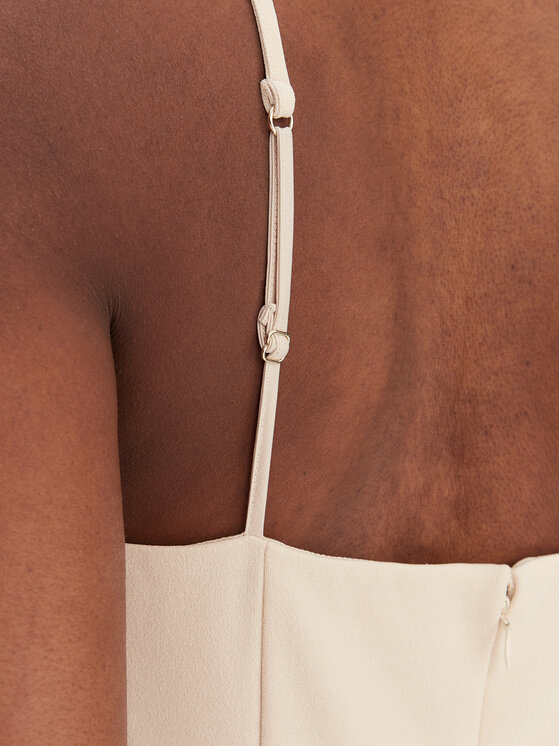 Guess Guess Kokteilinė suknelė W6RK0G KC9O0 Smėlio Regular Fit