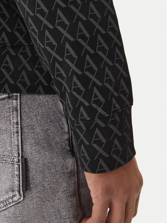 Armani Exchange Armani Exchange Світшот XM001225 AF11847 FC026 Чорний Regular Fit