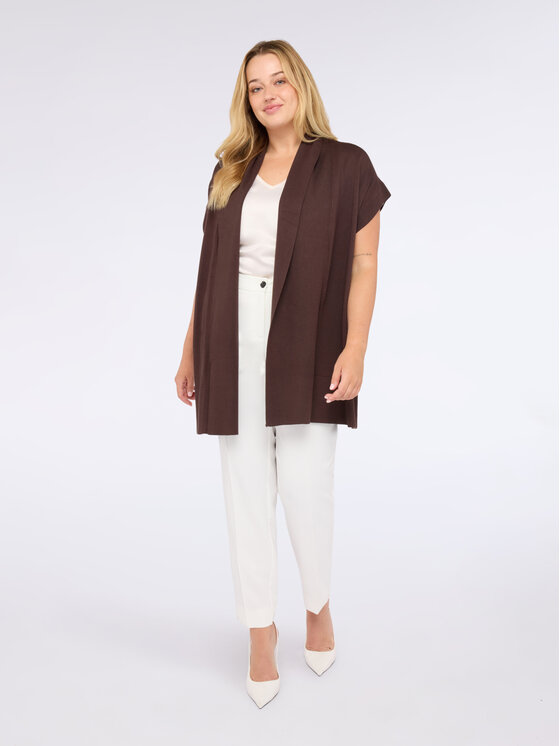 Fiorella Rubino Fiorella Rubino Cardigan M661L008035N022 Marrone Regular Fit