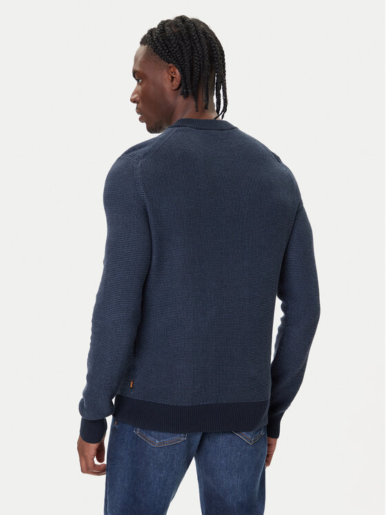 BOSS BOSS Megztinis Klapok 50548673 Mėlyna Regular Fit